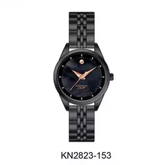 Reloj Knock Out KN2823-153 malla de metal negro para mujer