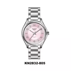 Reloj Knock Out KN2832-805 malla de metal plateado para mujer