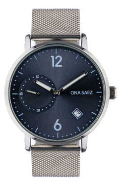 Reloj Ona Saez Tailandia azul malla tejida para Hombre