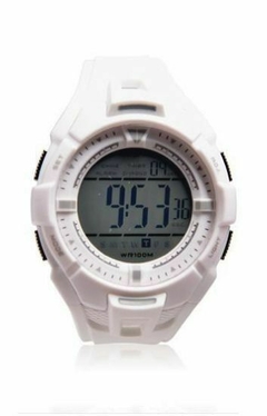 Reloj Pro Space DH-NWS115-7A Para Hombre Digital Caucho Sumergible blanco - comprar online