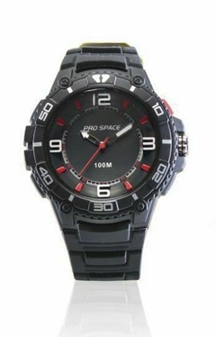 Reloj Pro Space PRO-012 Para Hombre Analogico Caucho Negro Sumergible en internet