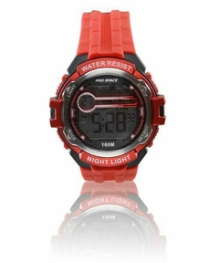 Reloj Pro Space PSH0099-DIR-4H PRO-010 Para Hombre Digital Caucho Sumergible Rojo en internet