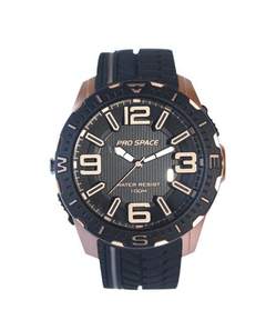 Reloj Pro Space PSH0114-ANR-9C PRO-015 Para Hombre Analogico Caucho Sumergible negro - JOYAS Y RELOJES BRAINE MAYORISTA