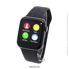 Reloj Smartwatch Knock Out KN5103 malla de silicona negro unisex