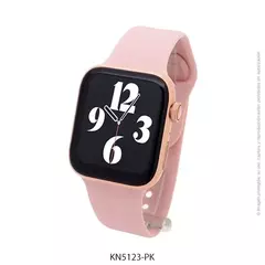 Reloj Smartwatch Knock Out KN5123 malla de silicona rosa