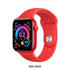 Reloj Smartwatch Knock Out KN5126 malla de silicona rojo unisex