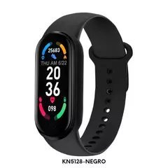 Reloj Smartwatch Knock Out KN5128 malla de silicona negra unisex