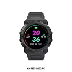 Reloj Smartwatch Knock Out KN5131 malla de silicona negro para caballero