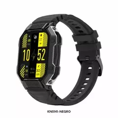 Reloj Smartwatch Knock Out KN5141 malla de silicona para caballero negro