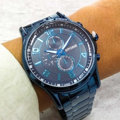 Reloj Stone ST1051AA malla de Metal azul para Caballero