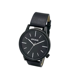 Reloj Stone ST1174N Malla De Cuero negro Para Hombre