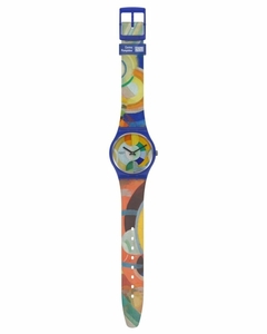 Reloj Swatch GZ712 Carousel, By Robert Delaunay malla de silicona