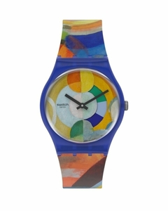 Reloj Swatch GZ712 Carousel, By Robert Delaunay malla de silicona - comprar online