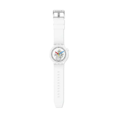 Imagen de Reloj Swatch SB01K100 BIG BOLD Clear Clearly Bold Unisex de silicona