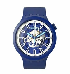 Reloj Swatch SB01N102 ISWATCH BLUE Big Bold Unisex de silicona - tienda online