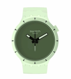 Reloj Swatch SB03G100 Big Bold Bioceramic Forest Unisex malla de silicona verde - JOYAS Y RELOJES BRAINE MAYORISTA