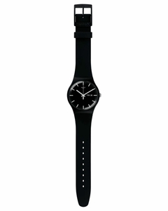 Reloj Swatch SO29B704 Mono Black unisex malla de silicona doble calendario - tienda online