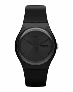 Reloj Swatch SO29B706 Black Rebel Unisex malla de silicona doble calendario - JOYAS Y RELOJES BRAINE MAYORISTA