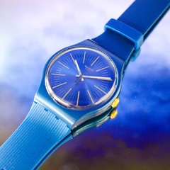 Reloj Swatch Suon143 Cyderalblue Unisex New Gent malla de silicona