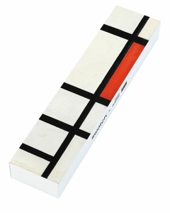 Imagen de Reloj Swatch SUOZ344 Red, Blue And White, By Piet Mondrian X Centre Pompidou para dama malla de silicona