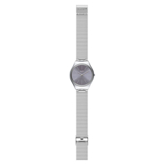 Reloj Swatch SYXS123GG Skinsteel unisex malla de acero plateado - JOYAS Y RELOJES BRAINE MAYORISTA