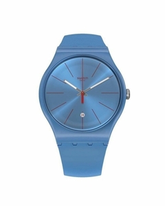 Reloj Swatch Suos401 Lady Lagoonazing Unisex malla de silicona con calendario