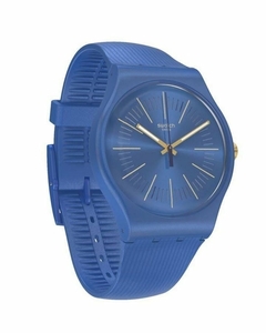 Reloj Swatch Suon143 Cyderalblue Unisex New Gent malla de silicona - JOYAS Y RELOJES BRAINE MAYORISTA