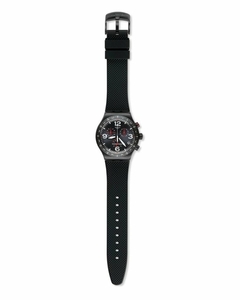 Reloj Swatch YVB403 Black Is Back Power Tracking malla de silicona para caballero cronógrafo - JOYAS Y RELOJES BRAINE MAYORISTA