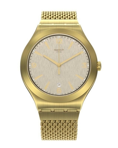 Reloj Swatch YVS487 Dark Irony malla de silicona para caballero cronógrafo  y calendario