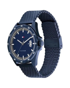 Reloj Tommy Hilfiger Carter 1791911 para Hombre malla de acero tejido azul con calendario - JOYAS Y RELOJES BRAINE MAYORISTA