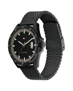 Reloj Tommy Hilfiger Carter 1791913 para Hombre malla de acero tejido negro con calendario en internet