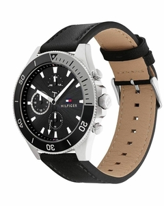 Reloj Tommy Hilfiger Larson 1791984 multifunción para Hombre malla de cuero negro en internet