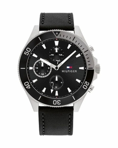 Reloj Tommy Hilfiger Larson 1791984 multifunción para Hombre malla de cuero negro - comprar online