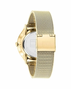 Reloj Tommy Hilfiger Layla TH1782458 Para Dama malla de acero tejido dorado - JOYAS Y RELOJES BRAINE MAYORISTA