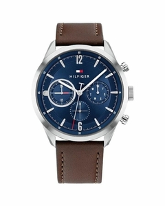 Reloj Tommy Hilfiger Matthew 1791940 Multifunción Para caballero malla de cuero marrón - comprar online