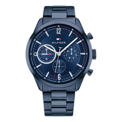 Reloj Tommy Hilfiger Matthew 1791945 Multifunción Para caballero malla de acero azul - comprar online