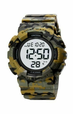 Reloj Tressa Alpes-03 Digital malla de silicona camuflado para caballero