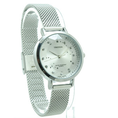 Reloj Tressa AVA-M-01 TR-243 malla de metal tejido Plateado para dama - comprar online