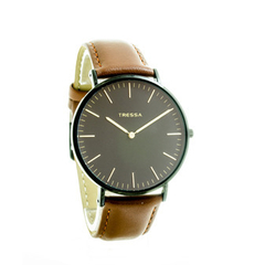 Reloj Tressa Clyde C-7 Malla cuero marron Para Hombre