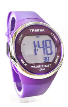 Reloj Tressa Blaze-01 Digital malla de silicona para dama