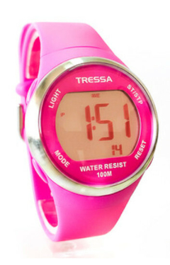 Reloj Tressa Blaze-03 Digital malla de caucho para dama