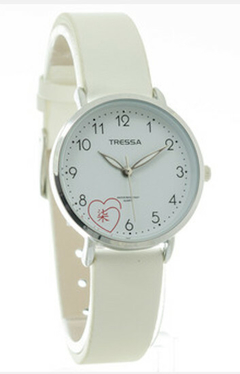 Reloj Tressa Hanna-10 TR-240 Malla De Silicona Blanco Para Dama