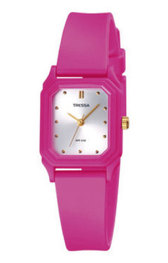 Reloj Tressa Mallie-04 Malla De Silicona Fucsia Para Dama - comprar online