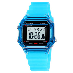 Reloj Tressa TR-186 Casey digital Malla De Silicona Azul unisex - comprar online