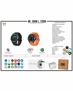 Reloj John L. Cook Smartwatch Modelo Enduro - JOYAS Y RELOJES BRAINE MAYORISTA