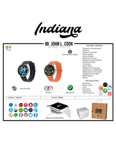 Reloj John L. Cook Smartwatch Modelo Indiana - tienda online