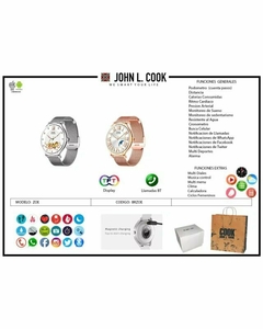 Reloj John L. Cook Smartwatch Modelo Zoe - JOYAS Y RELOJES BRAINE MAYORISTA