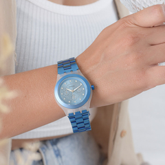 Reloj Tressa Shinny Azul Para Dama