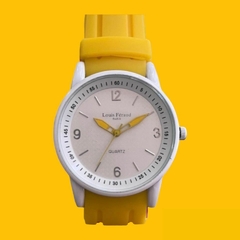 Reloj Feraud caucho Amarillo dama