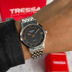 Reloj Tressa leeds Para Dama Malla Y Caja De Acero Sumergible